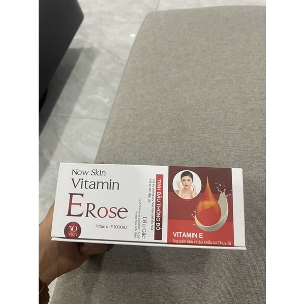 Vitamin E rose + tinh dầu thông đỏ 30 viên
