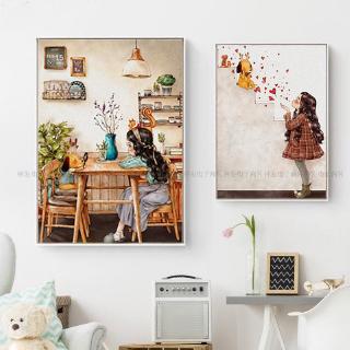 Forest girl cross stitch full embroidery 2020 new thread embroidery living room bedroom cartoon small home hand-made embroidery cross stitch