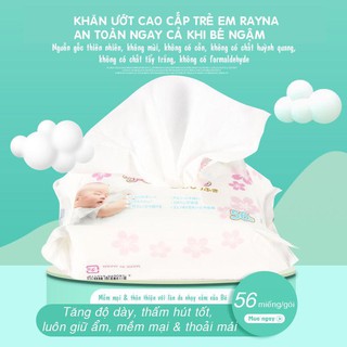 ( Mua 3 tặng 1) Mua Combo 3 gói khăn ướt Rayna