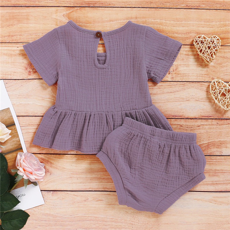 Mikrdoo Áo Thun Và Quần Short Cho Bé