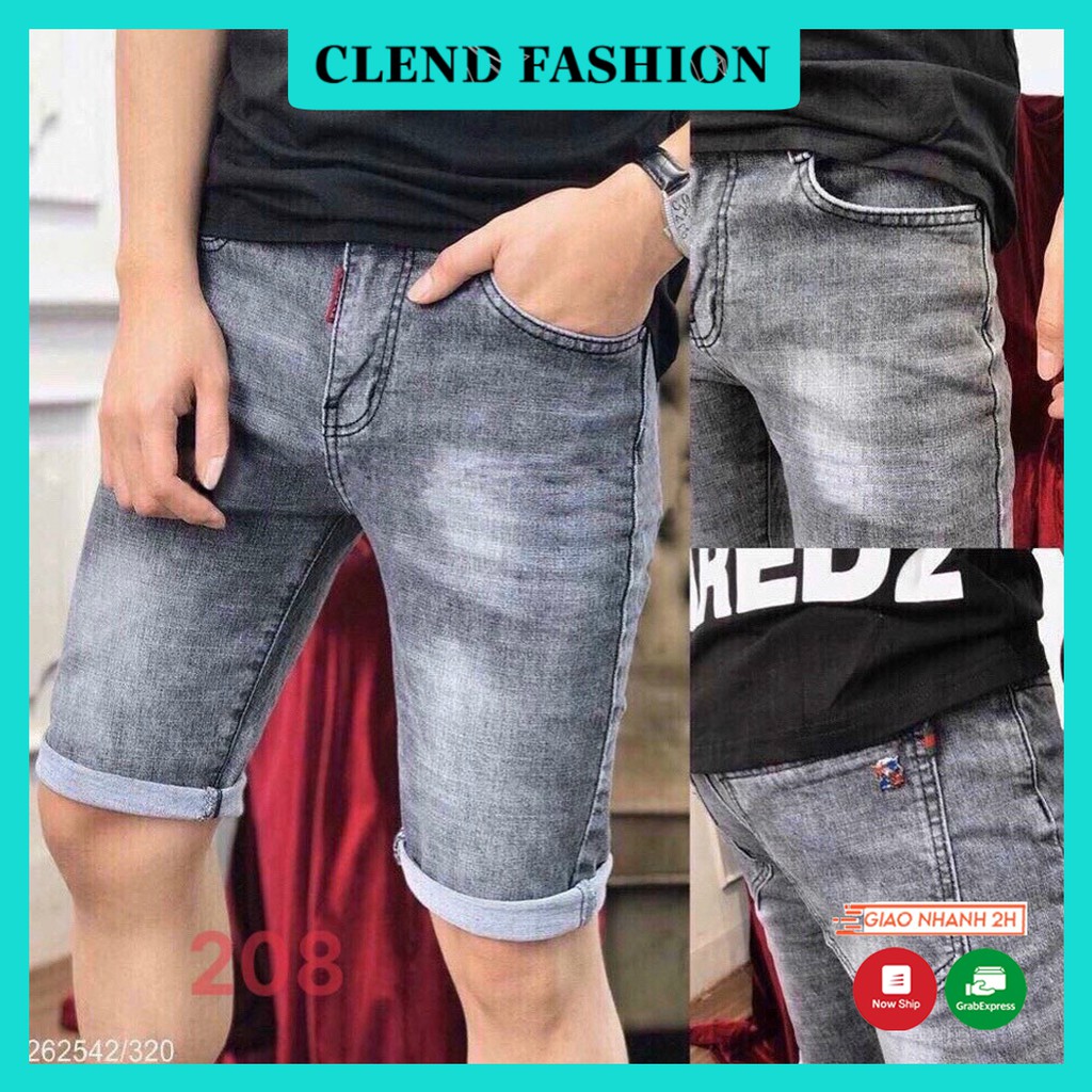 Quần Short , Quần Sọt Jean Nam Clend Fashion Chất Liệu Demin Co giãn Thoáng Mát Thời Trang Cao Cấp KV74