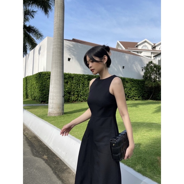 SAP-Đầm dài hai túi không tay | BigBuy360 - bigbuy360.vn