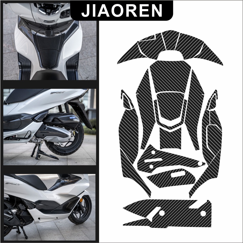 Miếng dán sợi carbon Đối với Honda PCX 160 Dán xe máy Đề can chống thấm toàn thân Màng bảo vệ
