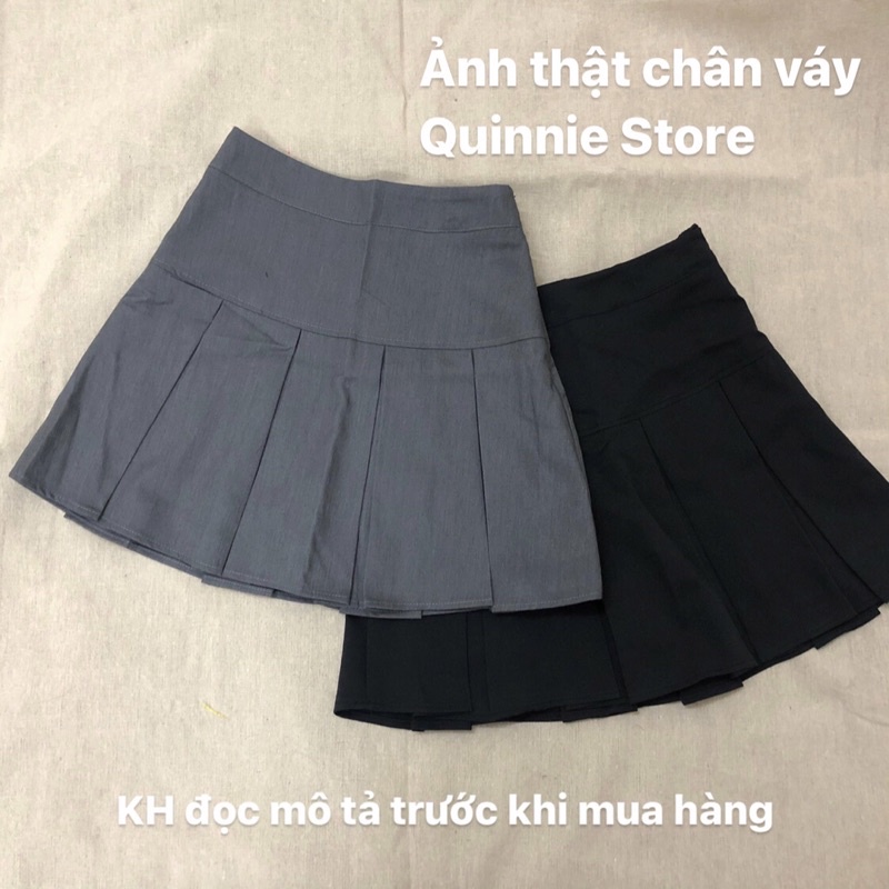 Chân váy xếp ly bản to cạp cao style ulzzang | BigBuy360 - bigbuy360.vn
