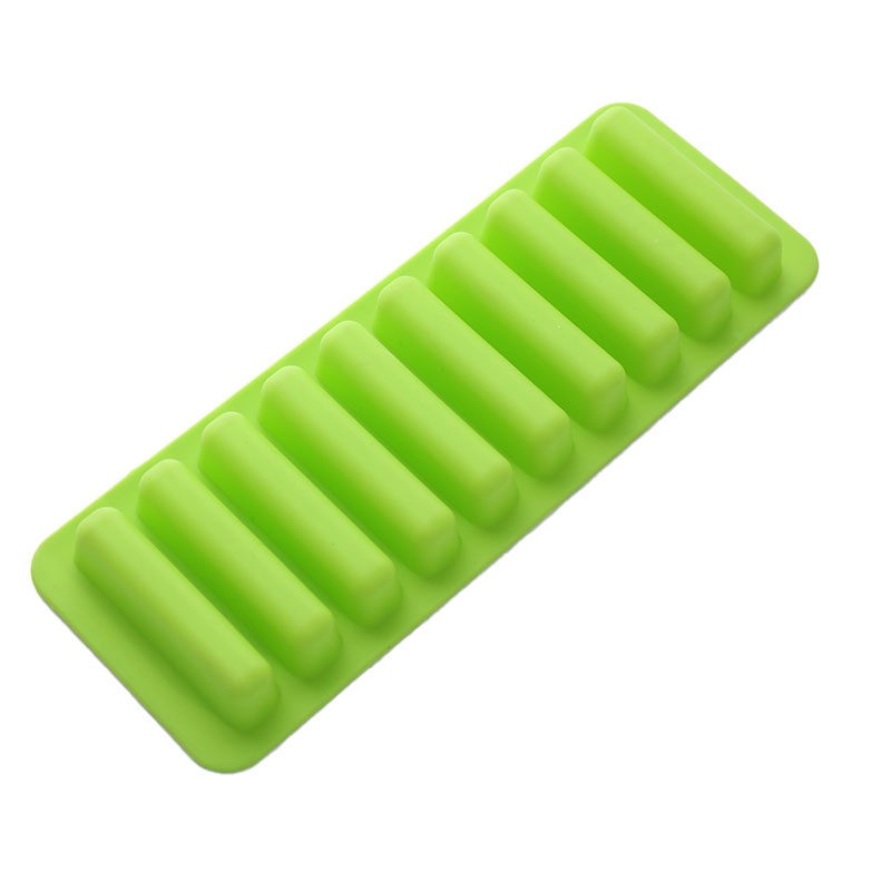 Khuôn Silicone Làm Đá Viên 10 Ô Hình Dải Dài Tiện Lợi