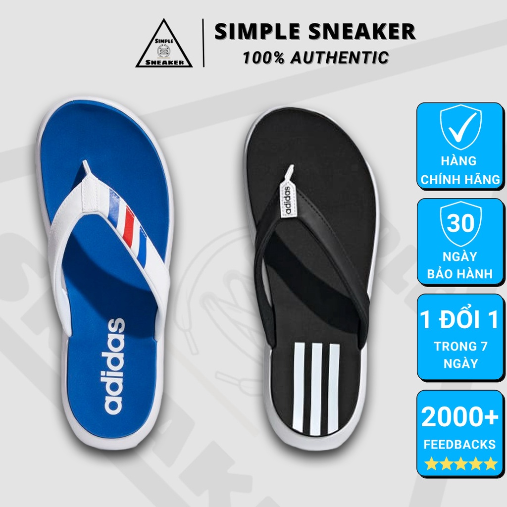 Dép Adidas Xỏ Ngón  CHÍNH HÃNG  Adidas Comfort Flip Flops Blue/Black - [FY8655/FY8656] Simple sneaker