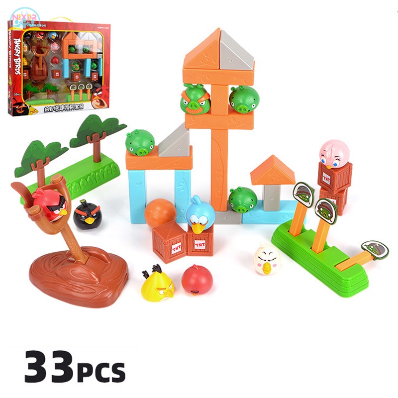 Đồ chơi trẻ em Lắp Ráp Angry Bird 3D Bằng ABS Mềm Giáo Dục Sớm Cho Bé