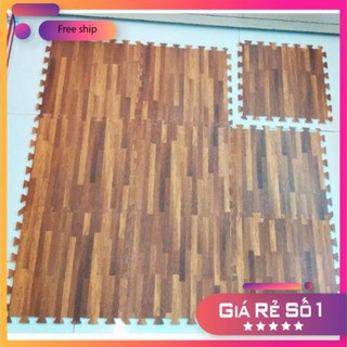 [Dày 1cm]Sỉ thảm xốp ghép màu vân gỗ [bộ 4miếng kt 60x60]