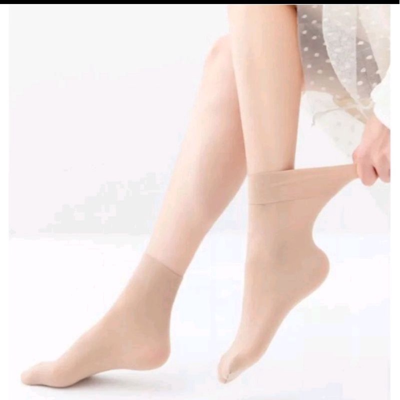 10 đôi tất cổ ngắn vớ da dầy dặn chống nắng bảo vệ da siêu co dãn cao cấp thời trang