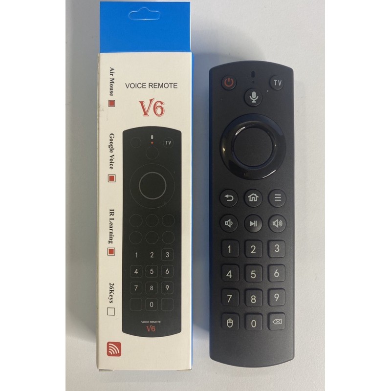 REMOTE ĐIỀU KHIỂN NETBOX V6 CHUỘT BAY VÀ VOICE CÓ PHÍM SỐ