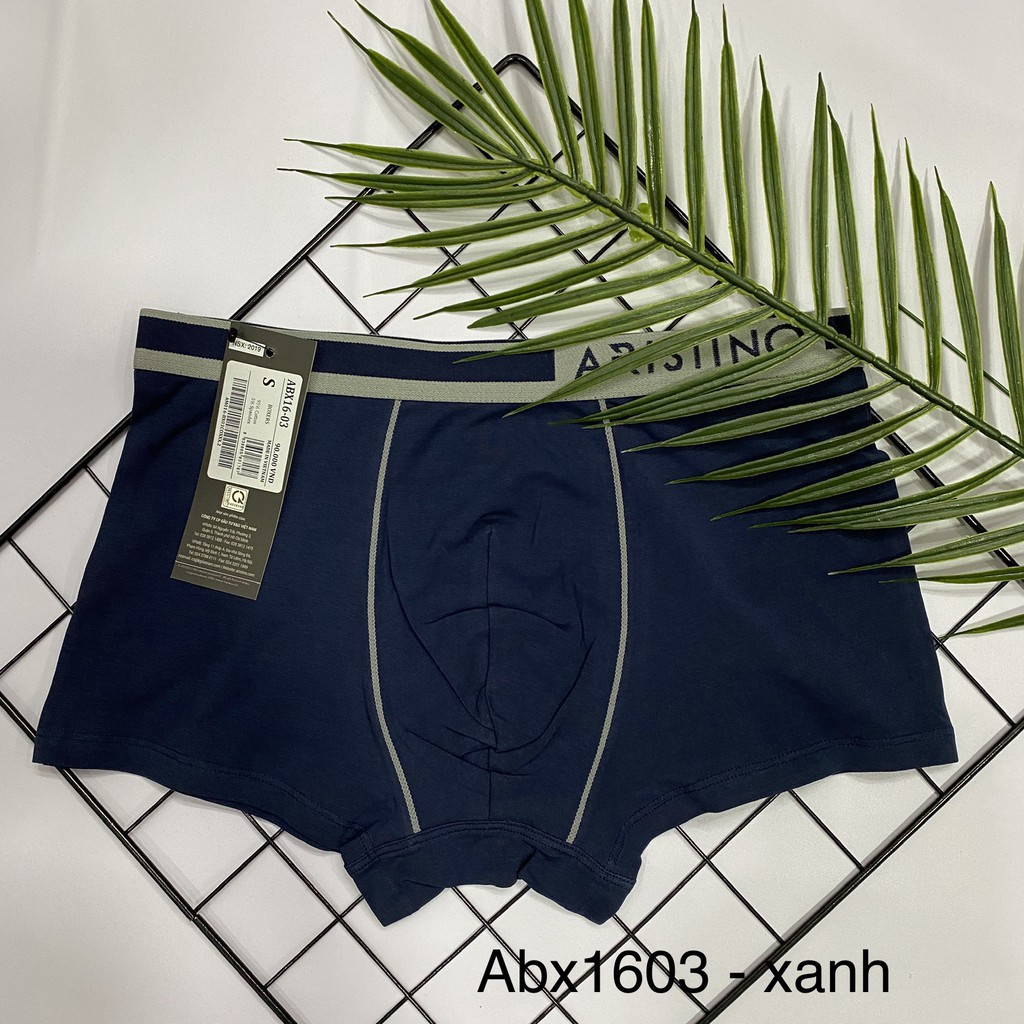 Quần Lót Nam Boxer Sịp Nam ARISTINO ABX16-03 Quần Xì Đùi Chất Liệu Cotton Mềm Mại Thoáng Mát Dễ Chịu Co Giãn Thoải Mái