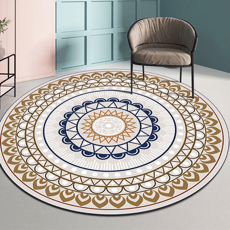 Thảm Tròn Lót Sàn Trang Trí Phòng Khách / Phòng Ngủ Phong Cách Boho