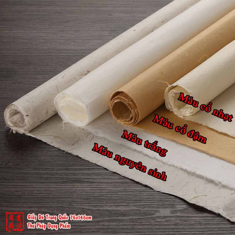 Giấy dó Trung Quốc viết thư pháp