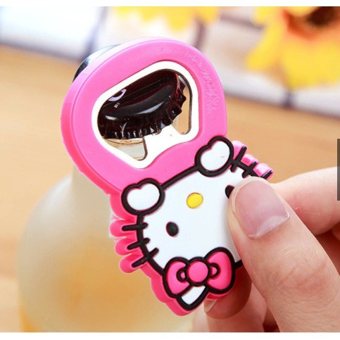 Dụng cụ khui bia nước ngọt hình thú hoạt hình có nam châm hít tủ lạnh kiểu dáng tiện dụng, đẹp mắt bằng thép không gỉ