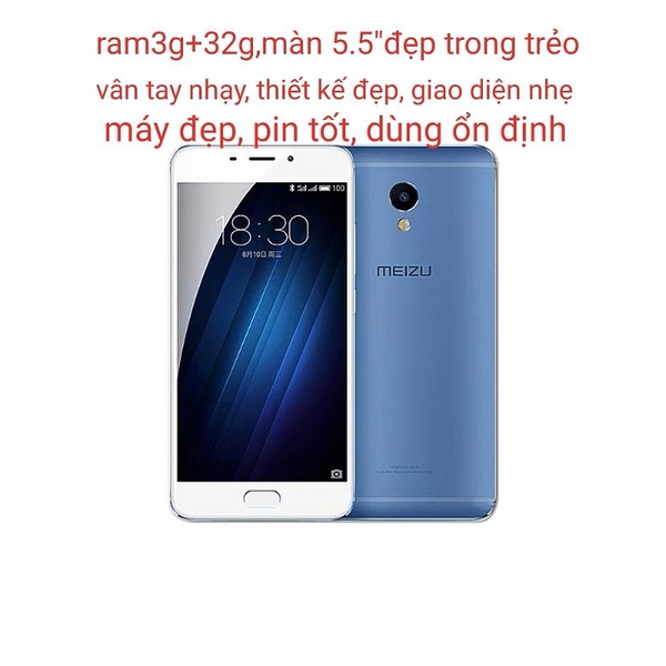 Điện thoại Meizu M3MAX thiết kế đẹp màn đẹp
