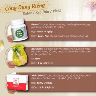 Combo 3 loại Vichi Detox VitC