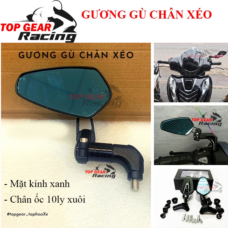 Gương Gù Chân Vát 744 Màu Đen Bên Trái &lt;TOPGEAR&gt;