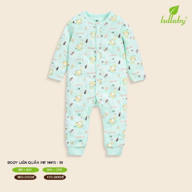 Body liền quần cotton Lullaby NEW 2019 siêu mềm mịn, hàng cao cấp chính hãng