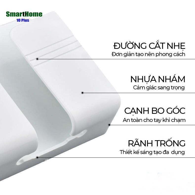 Giá đỡ điện thoại dán tường, Khay để điện thoại khi sạc, Đựng Remote (Có Sẵn Miếng Dán) | BigBuy360 - bigbuy360.vn