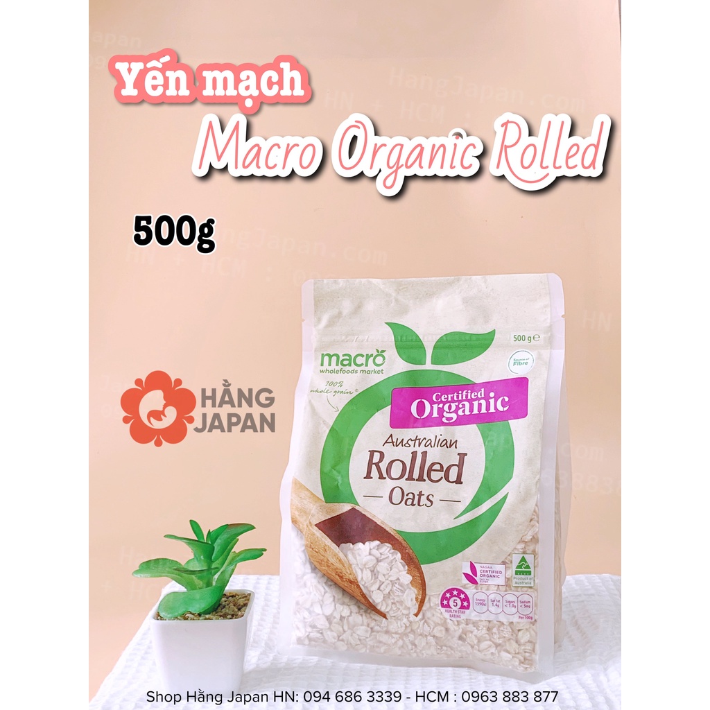 Yến mạch hữu cơ Macro Úc 500gr