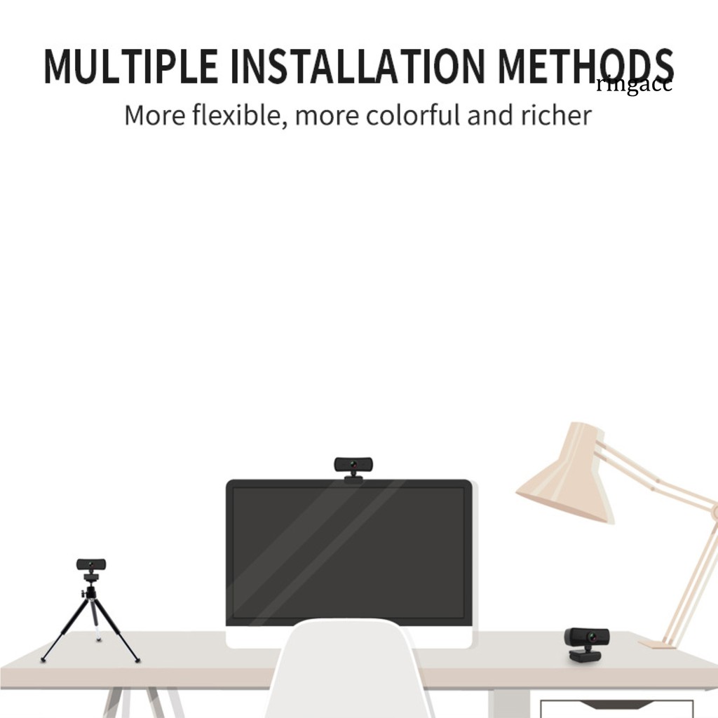 Webcam Rac 2k 2040x1080p Kèm Mic Cho Phòng Thu Phát Trực Tiếp