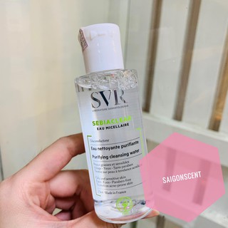 Tẩy trang SVR Sebiaclear Eau Micellaire ( Xanh lá - 75mL )