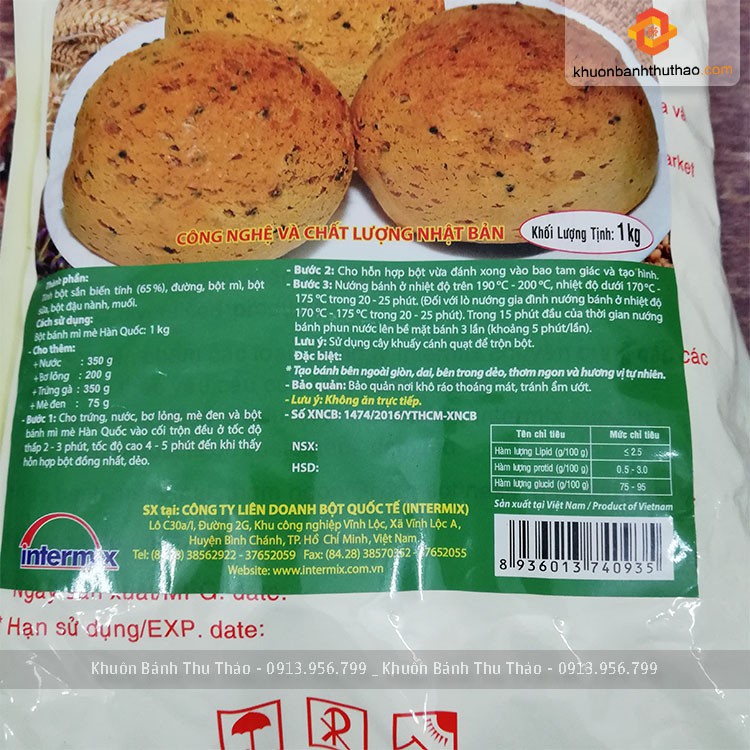 Bột mì mè Hàn Quốc Mikko 1kg