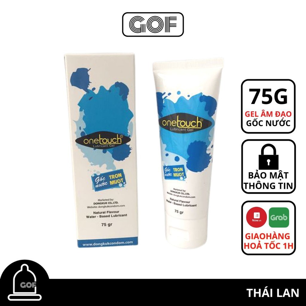 Gel bôi trơn gốc nước Onetouch Lubricant gel trơn mượt 75g - Chính Hãng - GoF Store