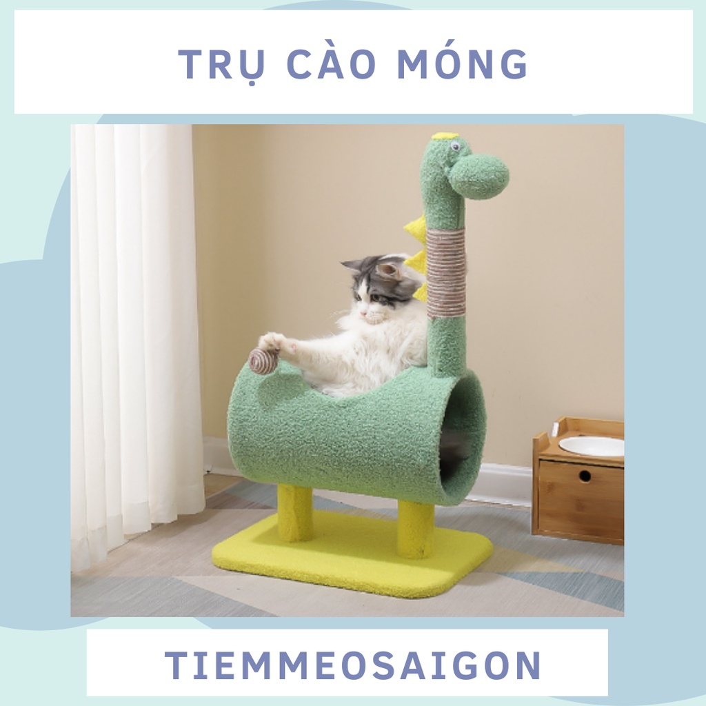 Trụ Cào Móng Cây Cào Móng Nhà Cây Cào Móng Cat Tree Kèm Đồ Chơi Cho Mèo Xả Stress Chất Liệu Bền Tốt Mềm Mại