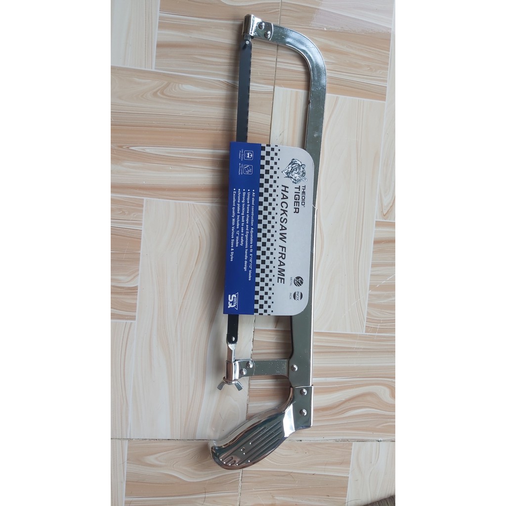 KHUNG CƯA SẮT HIỆU TIGER LOẠI INOX 304 CAO CẤP CỰC CHẮC CHẮN, TẶNG KÈM LƯỠI CƯA SIÊU BÉN