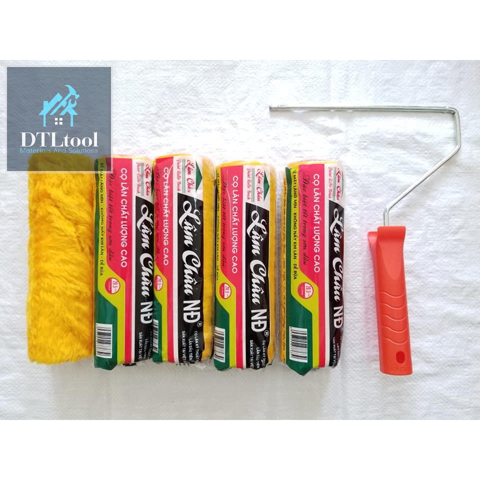 Lu lăn sơn dầu, lăn sơn Epoxy. Dài 15cm, quả lu dài 13cm - Lâm Châu
