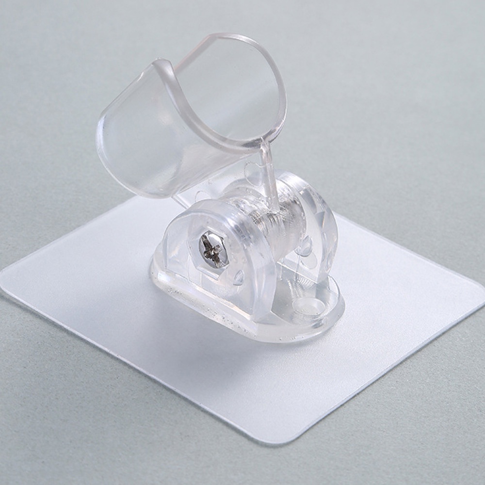 Giá Đỡ Đầu Vòi Hoa Sen Cố Định Có Giác Hút Trong Suốt Màu Trắng Đen Không Để Lại Dấu Vết