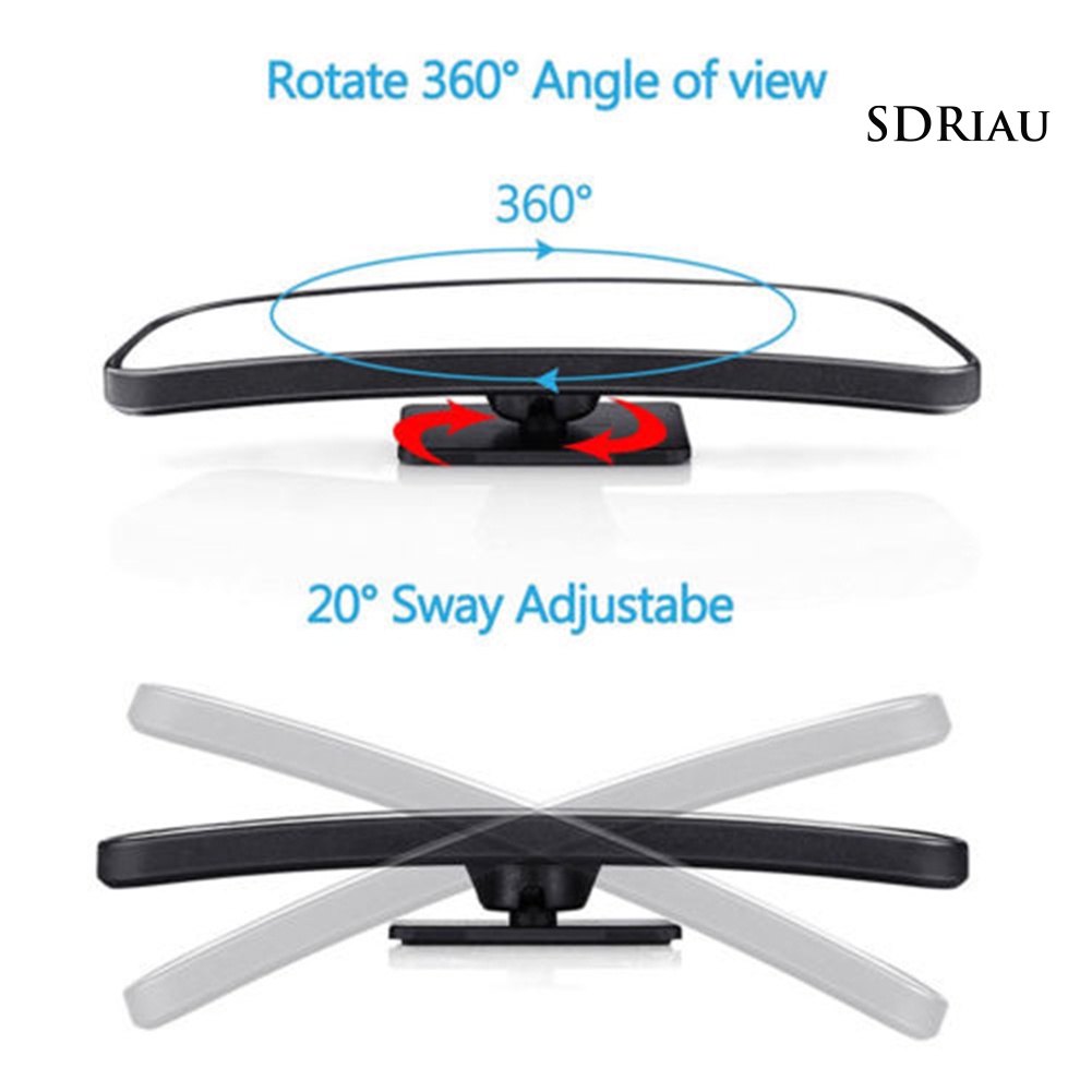 1 Cặp Gương Chiếu Hậu Góc Rộng Xoay 360 Độ Có Thể Điều Chỉnh Cho Xe Hơi