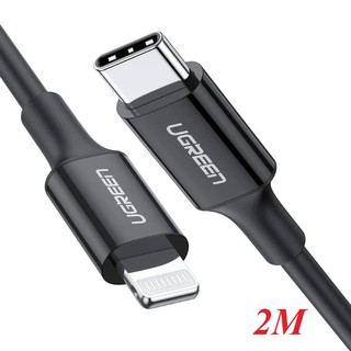 2m cáp usb type c 2.0 ra apple lightning màu đen ugreen 60752 us171
