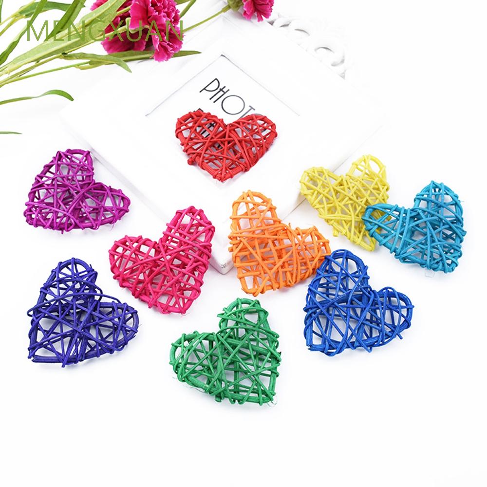 Set 5 cầu mây trang trí nhà cửa bằng hình trái tim/ngôi sao diy