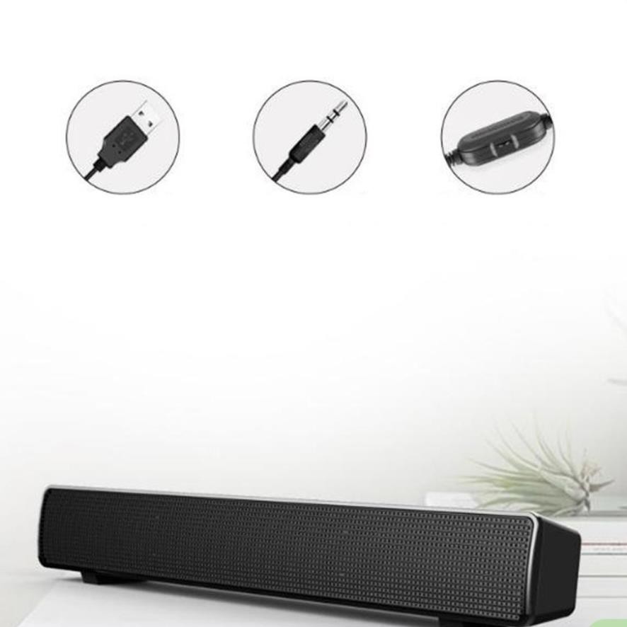 Loa Soundbar Sada V-103 3.5mm trắng