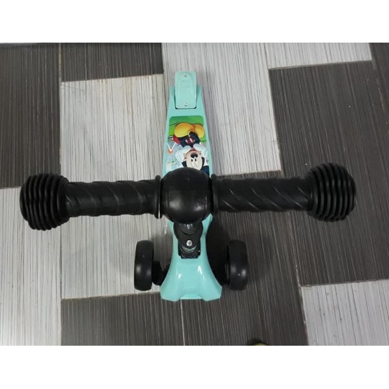 [Shopee giá rẻ] Xe trượt Scooter bánh to 3 chế độ (hàng Cao cấp có nhún giảm xóc + phanh chân)