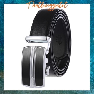 Thắt lưng nam da đầu khóa tự động thời trang Hàn Quốc bản 3.5cm TLN035 (Hỗ trợ cắt dây nịt) - Thắt Lưng Giá Tốt