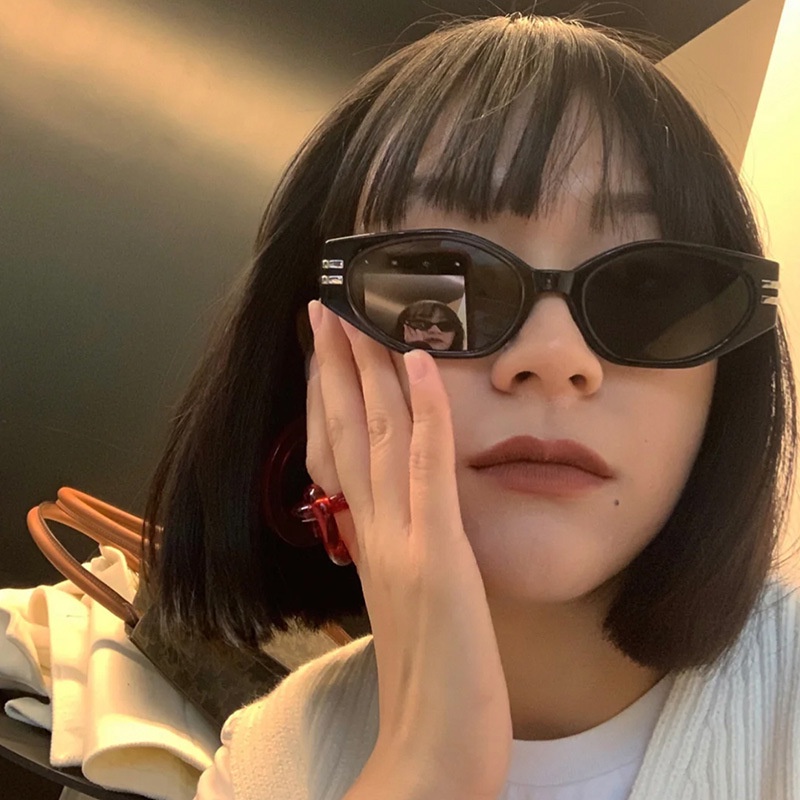 Kính Mát Gọng Mắt Mèo Phong Cách Retro Mới Cho Nữ