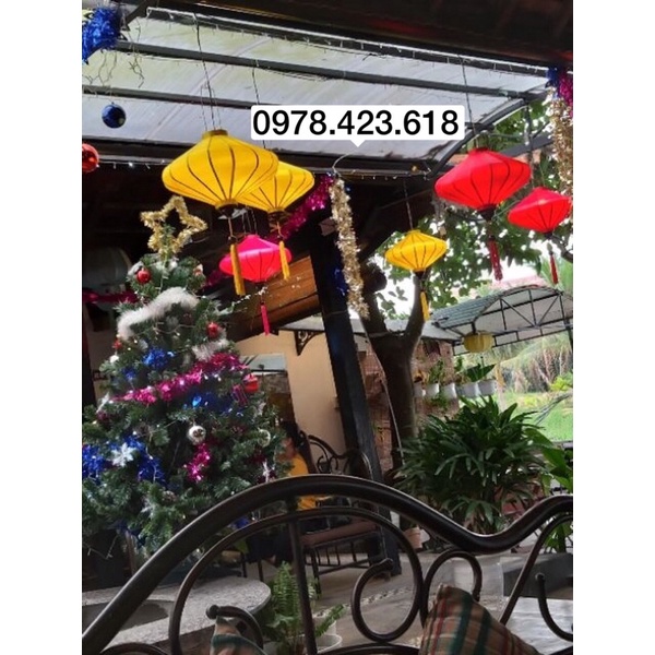 Đèn lồng Hội An 30cm trang trí nhà hàng, khách sạn, trường học, lễ hội