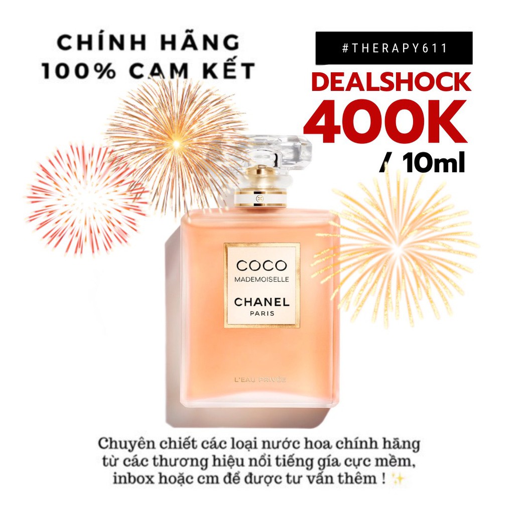 [MẪU CHIẾT] Nước hoa dùng thử Coco Chanel Mademoiselle 2020 Test 10ml/20ml (Chính Hãng)