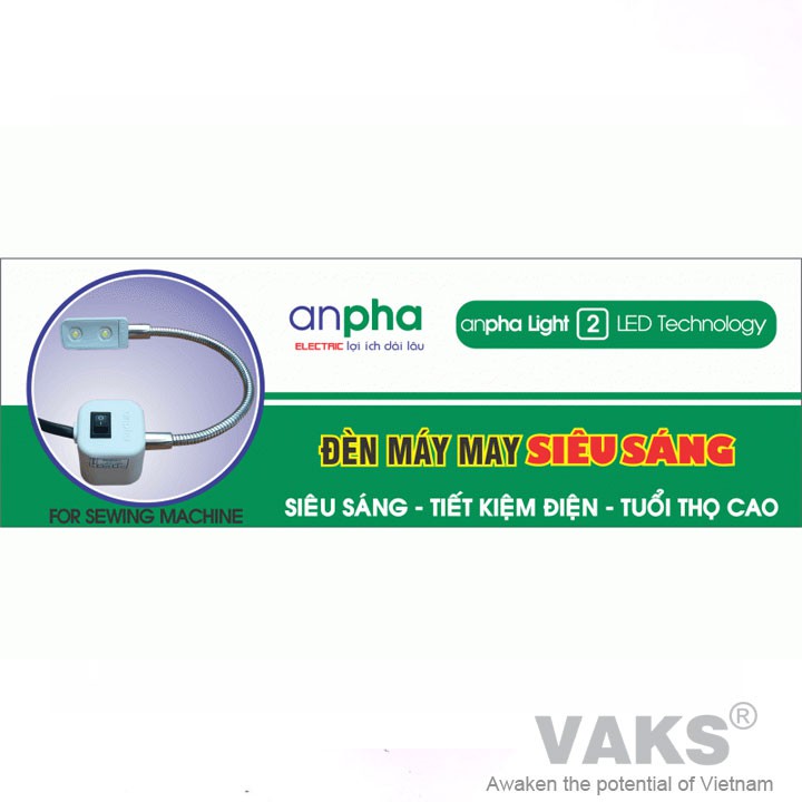 01 đèn máy may siêu sáng Anpha Light 2