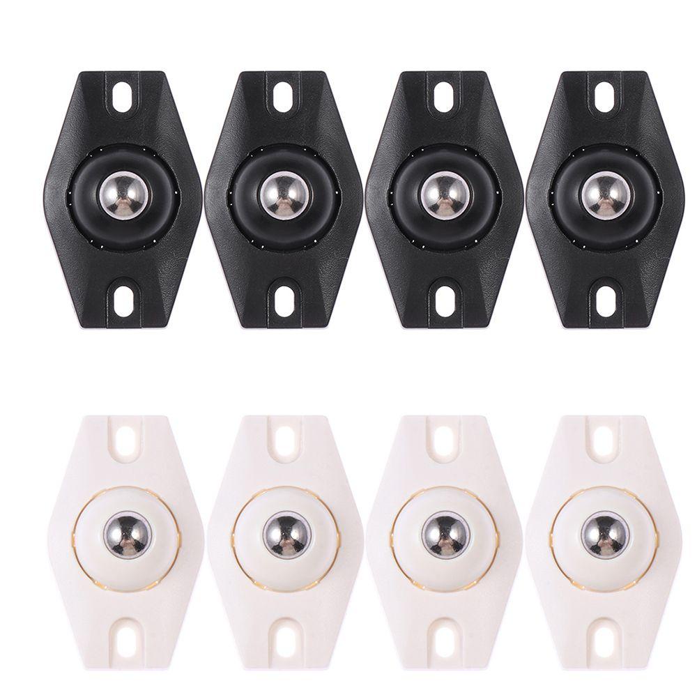 Bộ 4 Bánh Xe Ròng Rọc Bằng Thép Không Gỉ Xoay 360 Độ Tự Dính Tiện Dụng