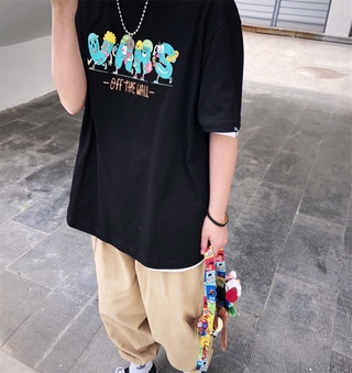 VANS Áo Thun Tay Ngắn Thể Thao Cho Cặp Đôi 6635 #