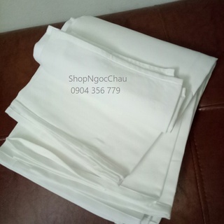 Set 20 khăn lau ly, cốc không bị bám bụi màu trắng 46cmx46cm