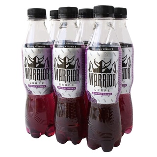 Lốc 6 Chai Nước tăng lực nho Warrior (330ml x6 Chai)