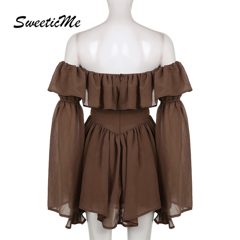 Đầm Trễ Vai Sweeticme   Dáng Ôm Gợi Cảm Cho Nữ