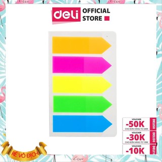 [ SIÊU RẺ ] Giấy phân trang Deli -5 Màu- 100 tờ/tệp - EA10602