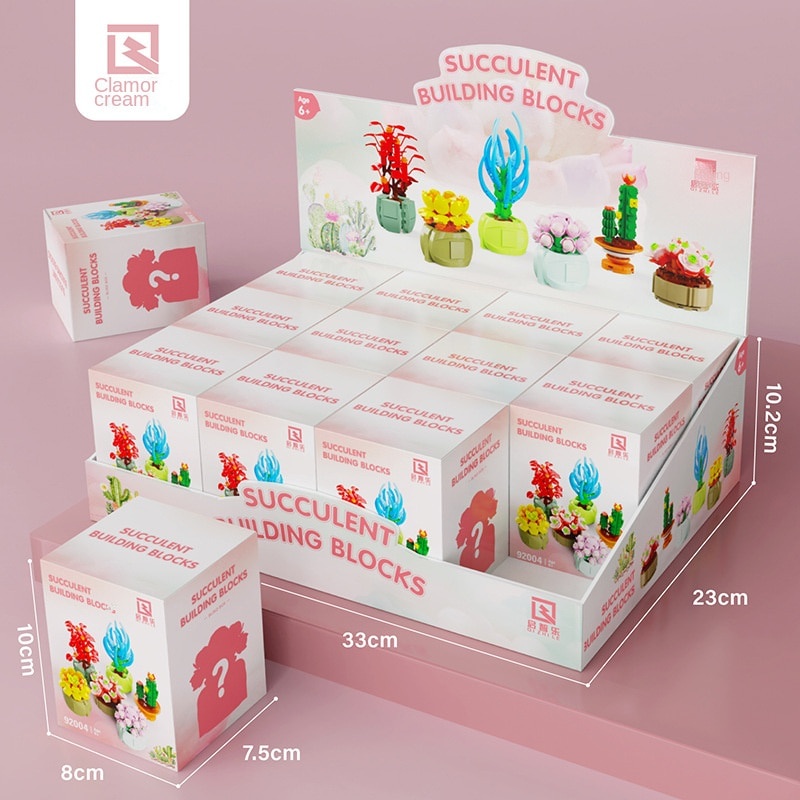 Bộ Đồ Chơi Lego Xếp Hình Chậu Hoa/Cây Mọng Nước Cỡ Nhỏ Độc Đáo