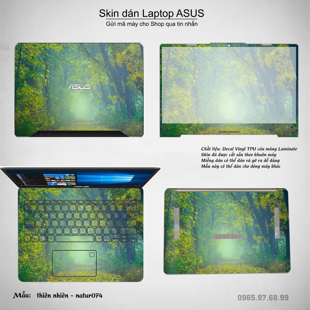 [SALE 30%]  Dán decal cho các dòng Laptop ASUS in nhiều mẫu thiên nhiên cực đẹp